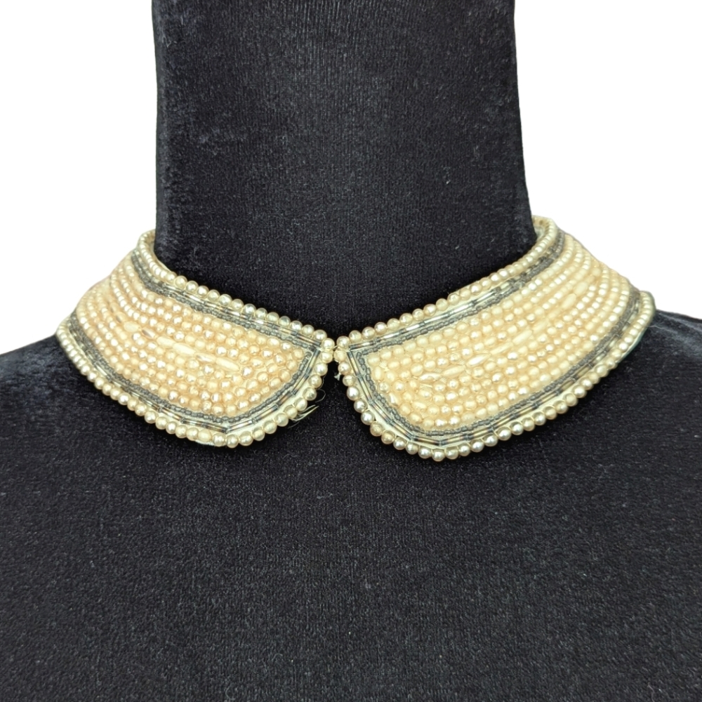 1940s/50s Vintage Silk Beaded Collar